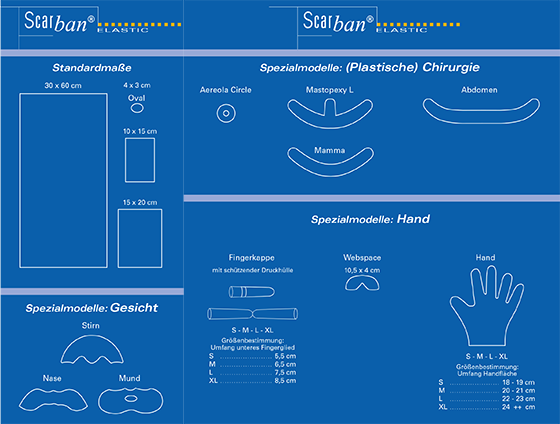 Maße Scarban® Elastic