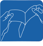 Schutzfolie abziehen